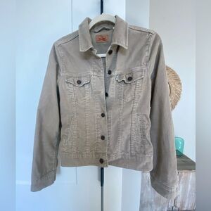 Levi's Beige Corduroy Trucker Style Jean Jacket